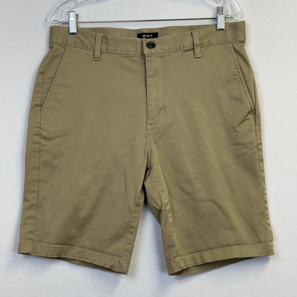 RVCA Week-End Fit Chino Shorts Khaki Men's Size‎ 33